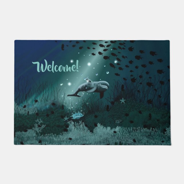 Dolphin Dream Doormat (Front)