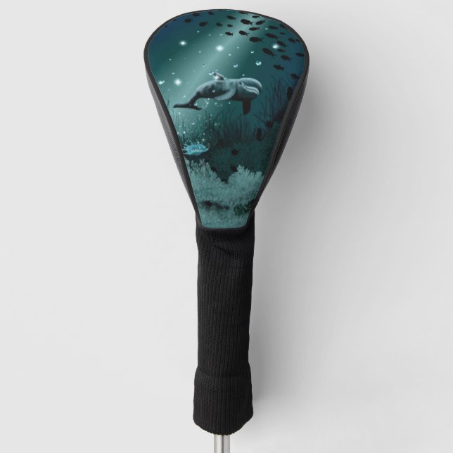 Dolphin Dream Golf Head Cover (Front)
