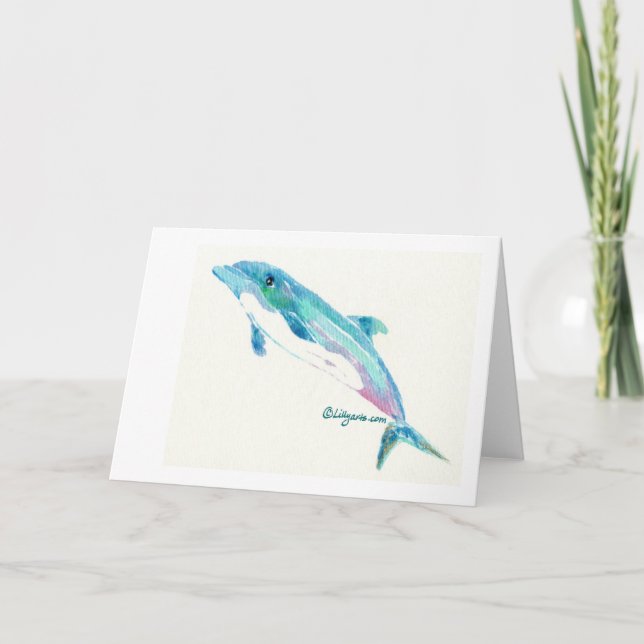 Dolphin Dreams Note Card (Front)