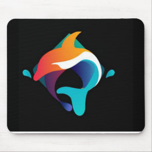 Dolphin Drip Mouse Mat