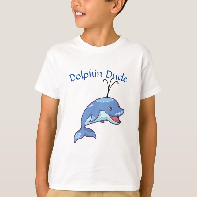 Dolphin Dude Tshirt for kids (Front)