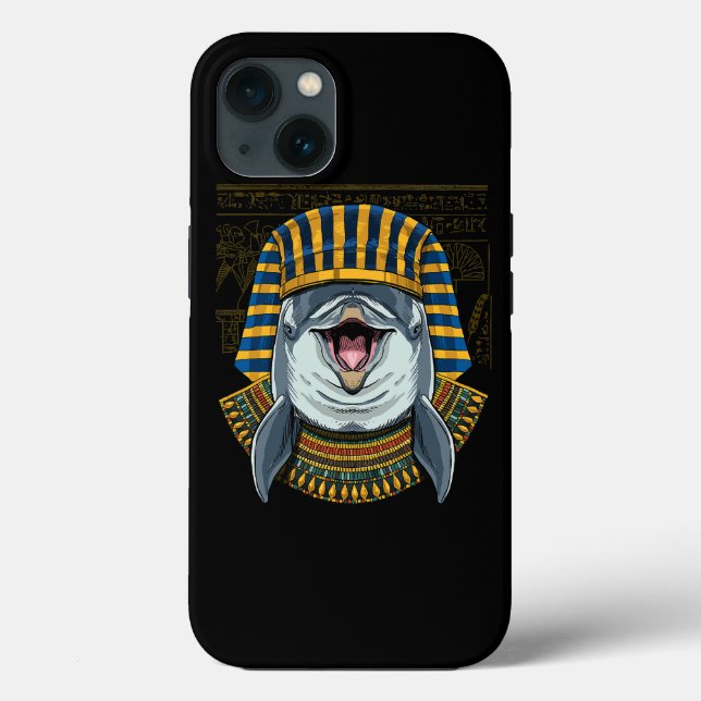 Dolphin Egyptian Pharaoh Historian Archaeologist 8 Case-Mate iPhone Case (Back)