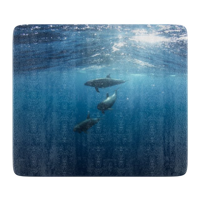 Dolphin Family Cutting Board (Front)