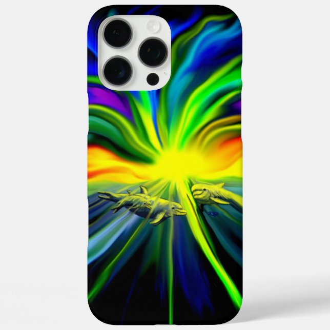Dolphin Family in the Sunshine Case-Mate iPhone Case (Back)