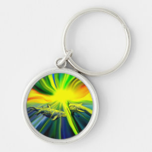 Dolphin Family in the Sunshine Key Ring