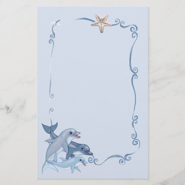 Dolphin Family Stationery (Front)