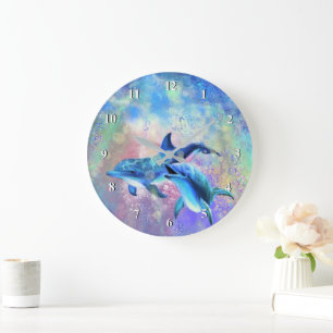 Dolphin Family Wall Clock