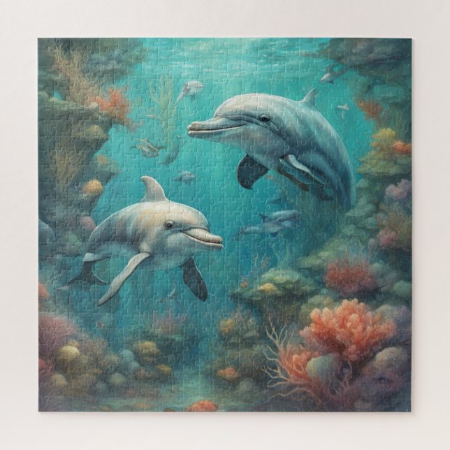 Dolphin Fantasy 7 Jigsaw Puzzle (Vertical)