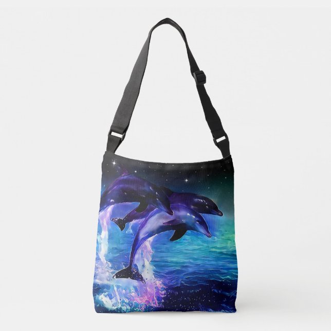 Dolphin Fantasy Crossbody Bag (Front)