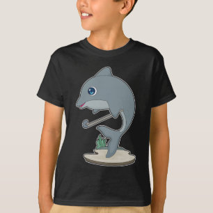 Dolphin Field hockey Hockey stick T-Shirt