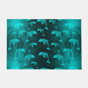 dolphin, fish, nature, aquatic, design, beautiful, doormat