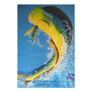 Dolphin fish photo print