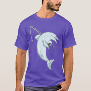 Dolphin Fisher Fishing rod T-Shirt