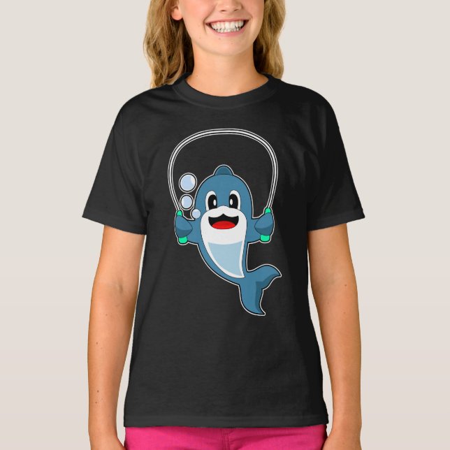 Dolphin Fitness Rope Sports T-Shirt (Front)