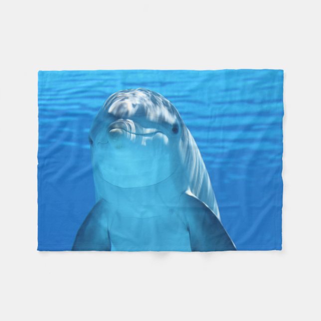 Dolphin Fleece Blanket (Front (Horizontal))