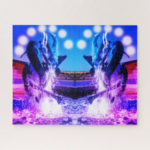 Dolphin fountains jigsaw puzzle
