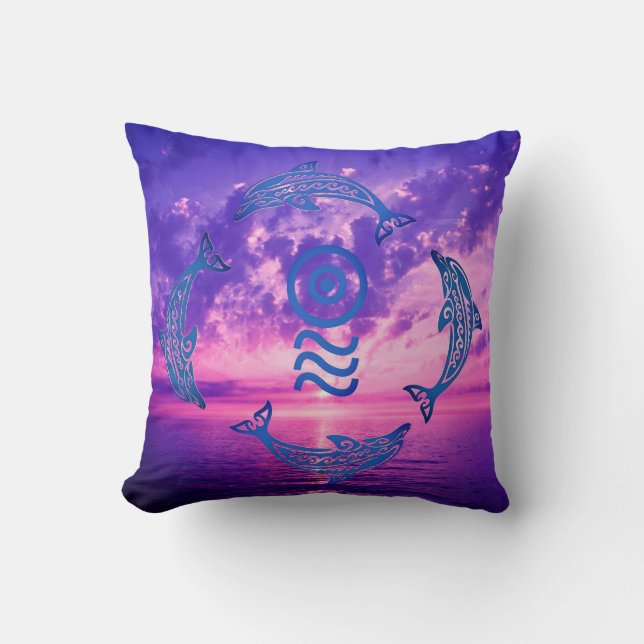 Dolphin Frequency Cushion (Front)