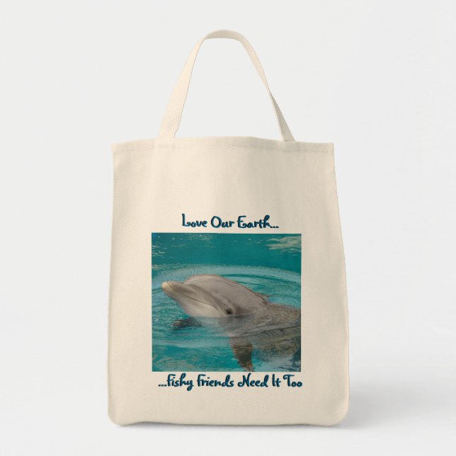 Dolphin Friend Tote Bag (Front)