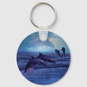 Dolphin fun and play key ring