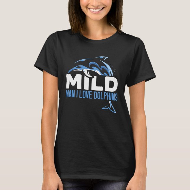 Dolphin Girl Aquatic Mammal Sea Animal T-Shirt (Front)