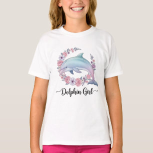Dolphin Girl Ocean Lover Graphic T-Shirt