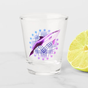 Dolphin Graphic Design Shot Glass