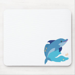 dolphin graphic mouse mat