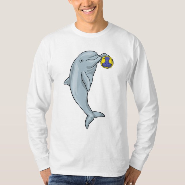 Dolphin Handball player Handball T-Shirt (Front)