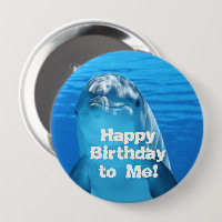 Dolphin Happy Birthday to Me Pin