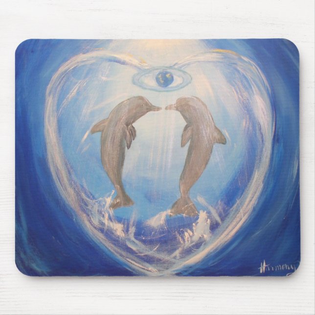 Dolphin Harmony Mouse Mat (Front)