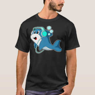 Dolphin Headphone Music 1 T-Shirt