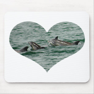 Dolphin Heart Mousepad