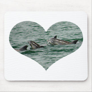 Dolphin Heart Mousepad