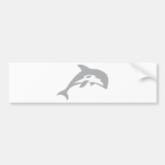dolphin icon bumper sticker