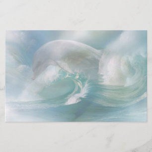 Dolphin In The Ocean Stationery