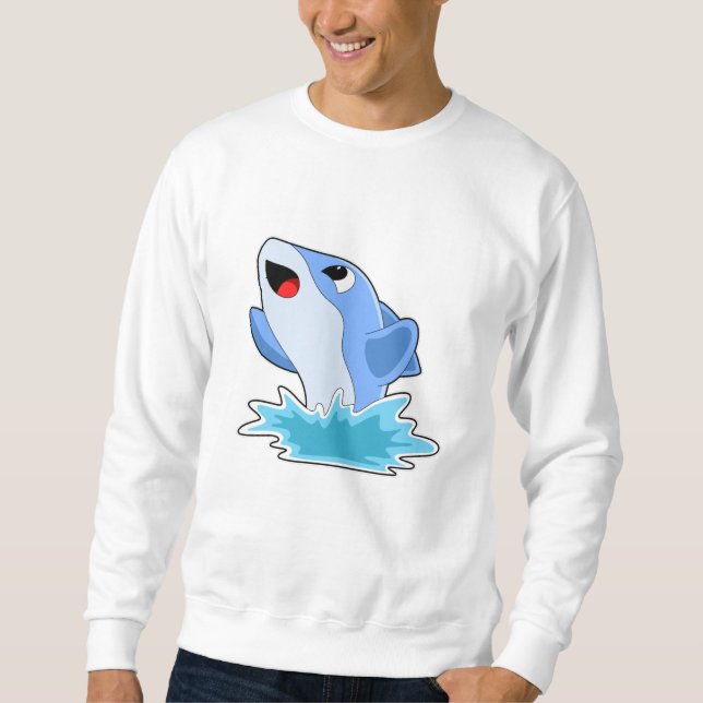 Dolphin in Water Sweatshirt (Front)