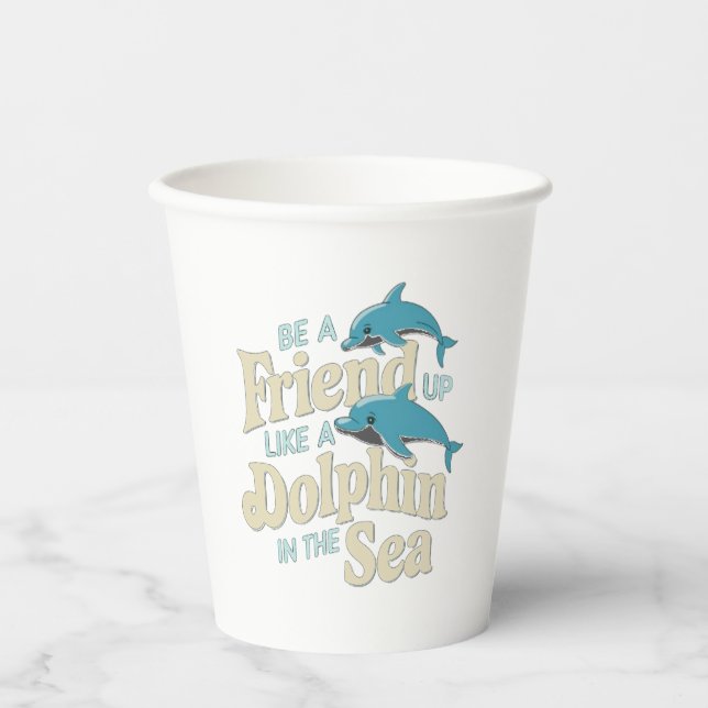 Dolphin Intelligence Paper Cups (Front)