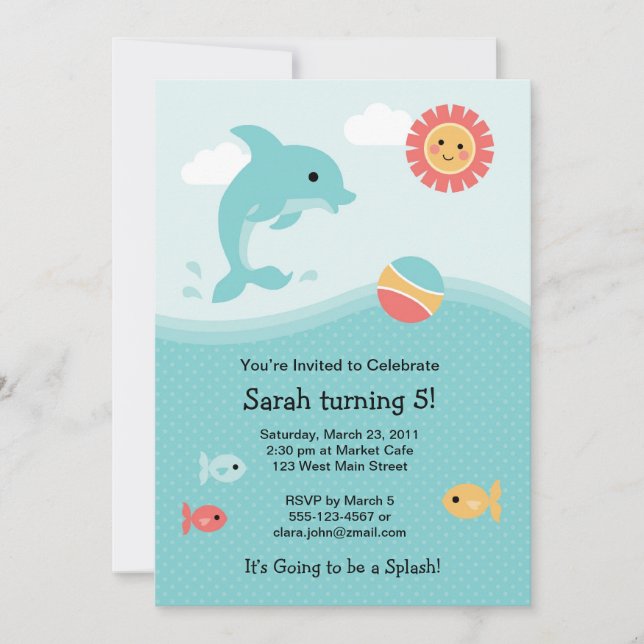 Dolphin Invitation (Front)