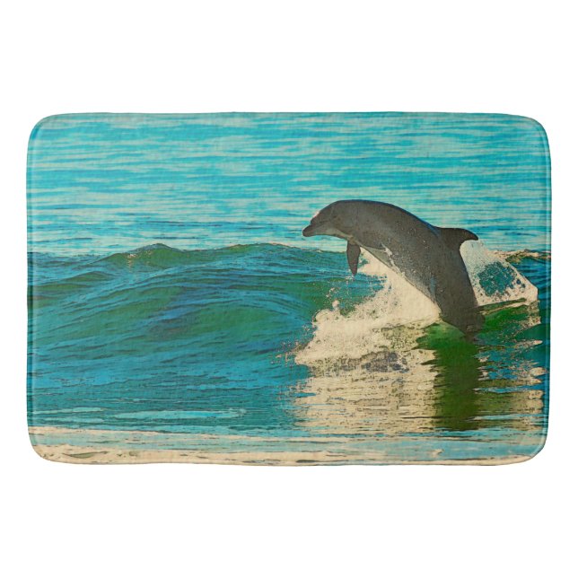 Dolphin is My Spirit Animal Bath Mat (Front)