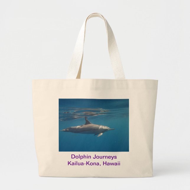 Dolphin Journeys Canvas Bag (Front)