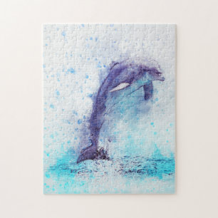DOlphin Jump Fun Jigsaw Puzzle