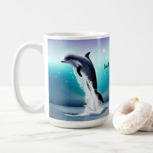 Dolphin Jumping In The Ocean Mug