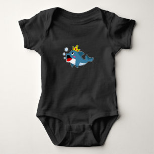 Dolphin King Crown Baby Bodysuit
