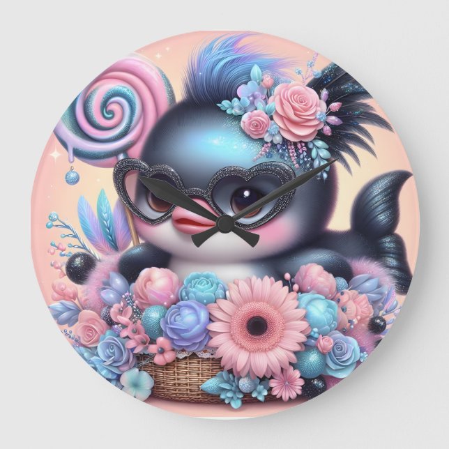 Dolphin Large Clock (Front)