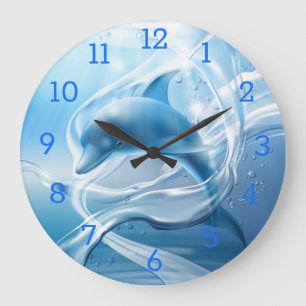 Dolphin Large Clock