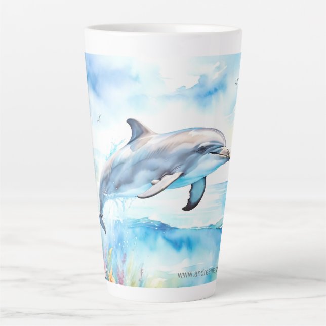 Dolphin Latte Mug (Front)