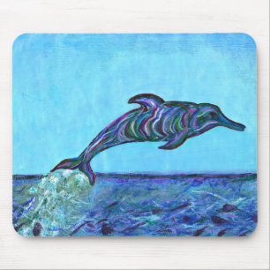 Dolphin leap mouse mat