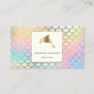 dolphin logo business card