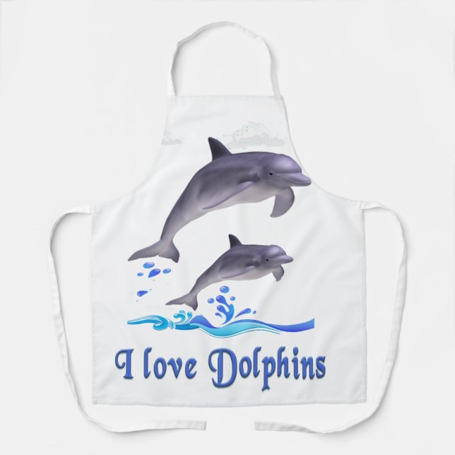 Dolphin Love Apron (Front)