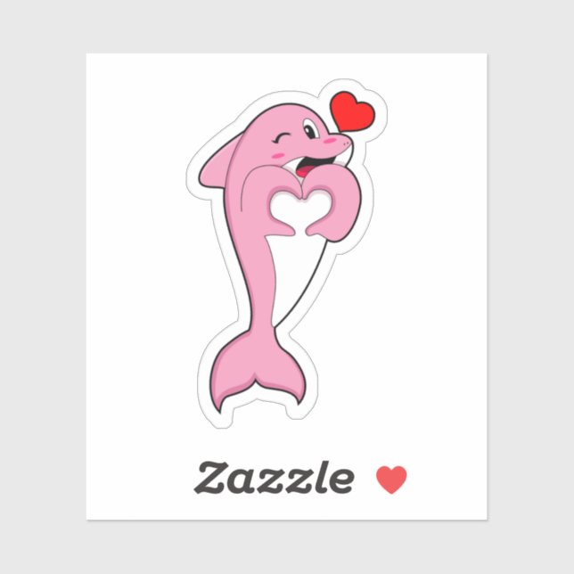 Dolphin Love Heart (Sheet)